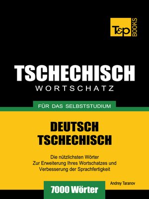 cover image of Deutsch-Tschechischer Wortschatz für das Selbststudium